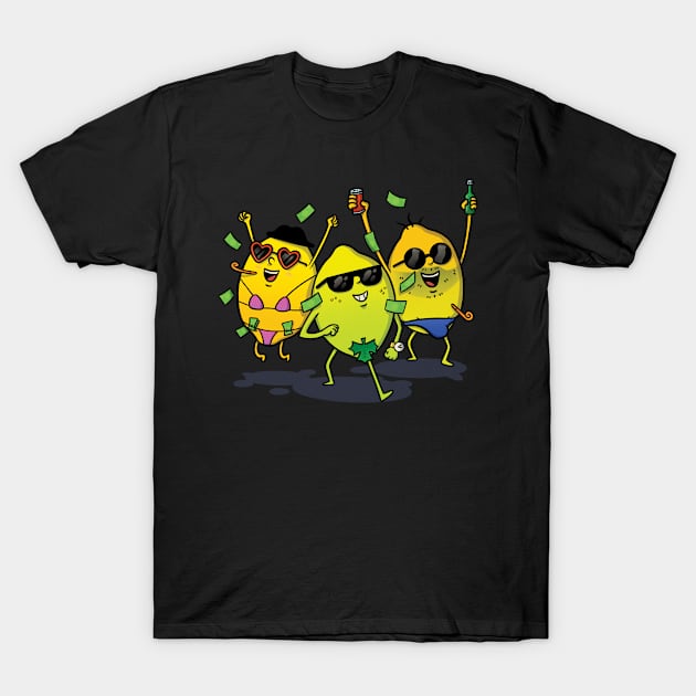 Lemon Party Time T-Shirt by royalsass